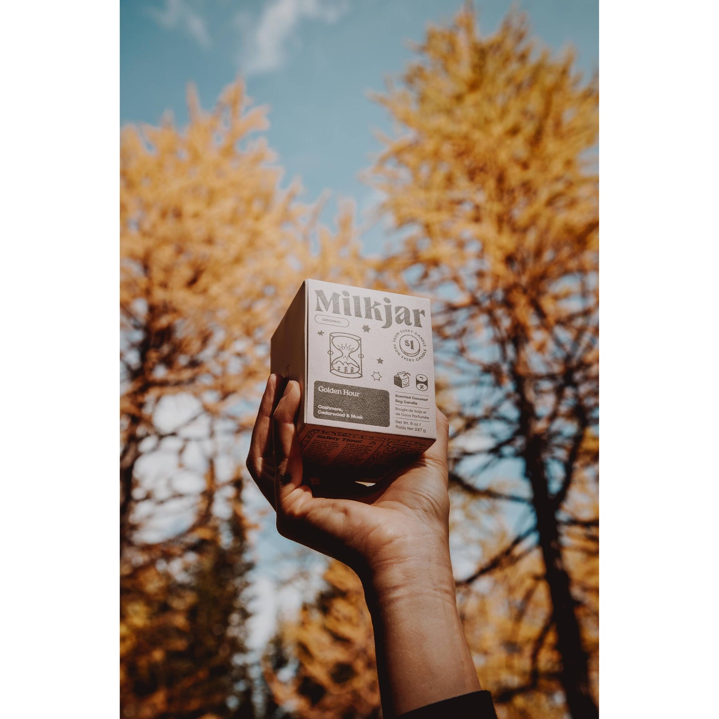 Golden Hour - Cashmere, Cedarwood Coconut Soy 8oz Candle