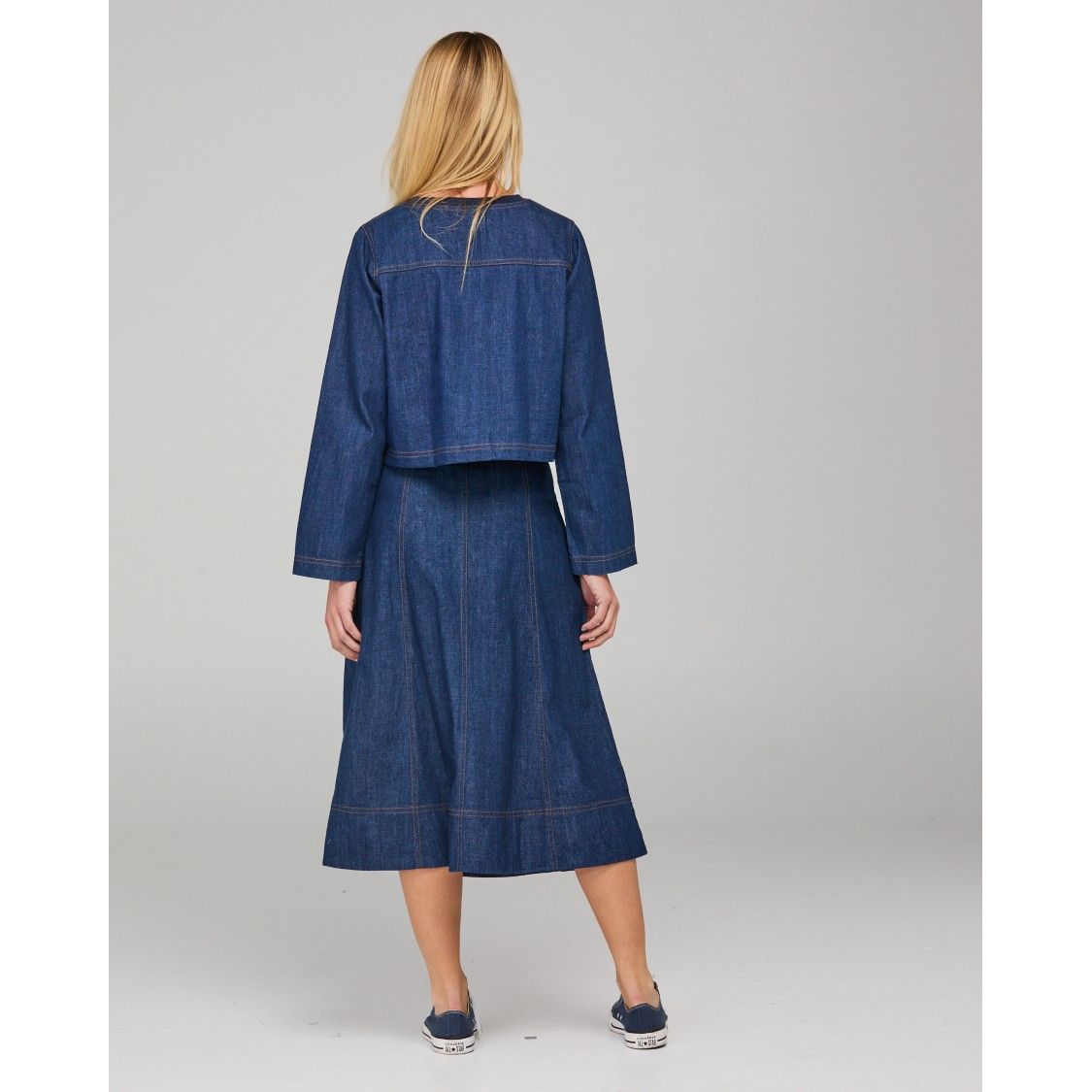 Fumiko Skirt - Dark Denim
