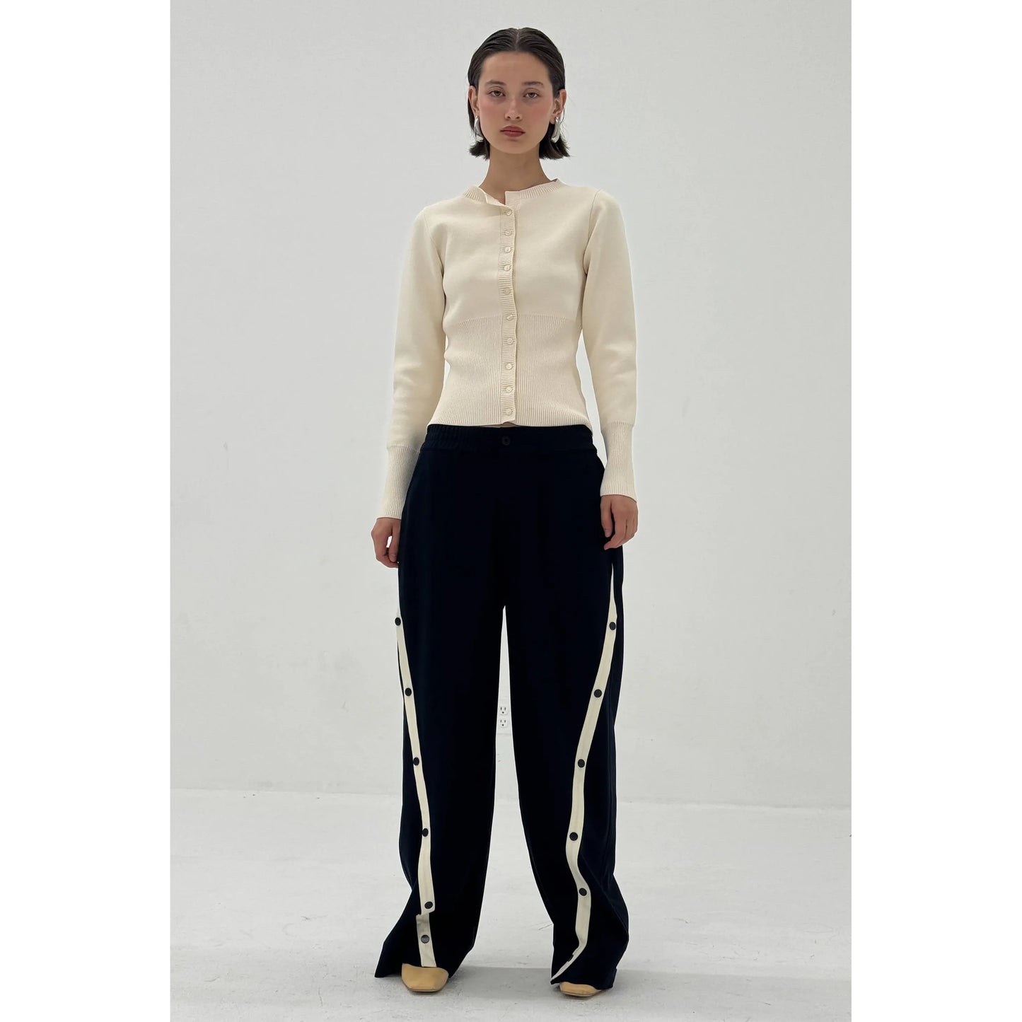 High Rib Waist Cardigan