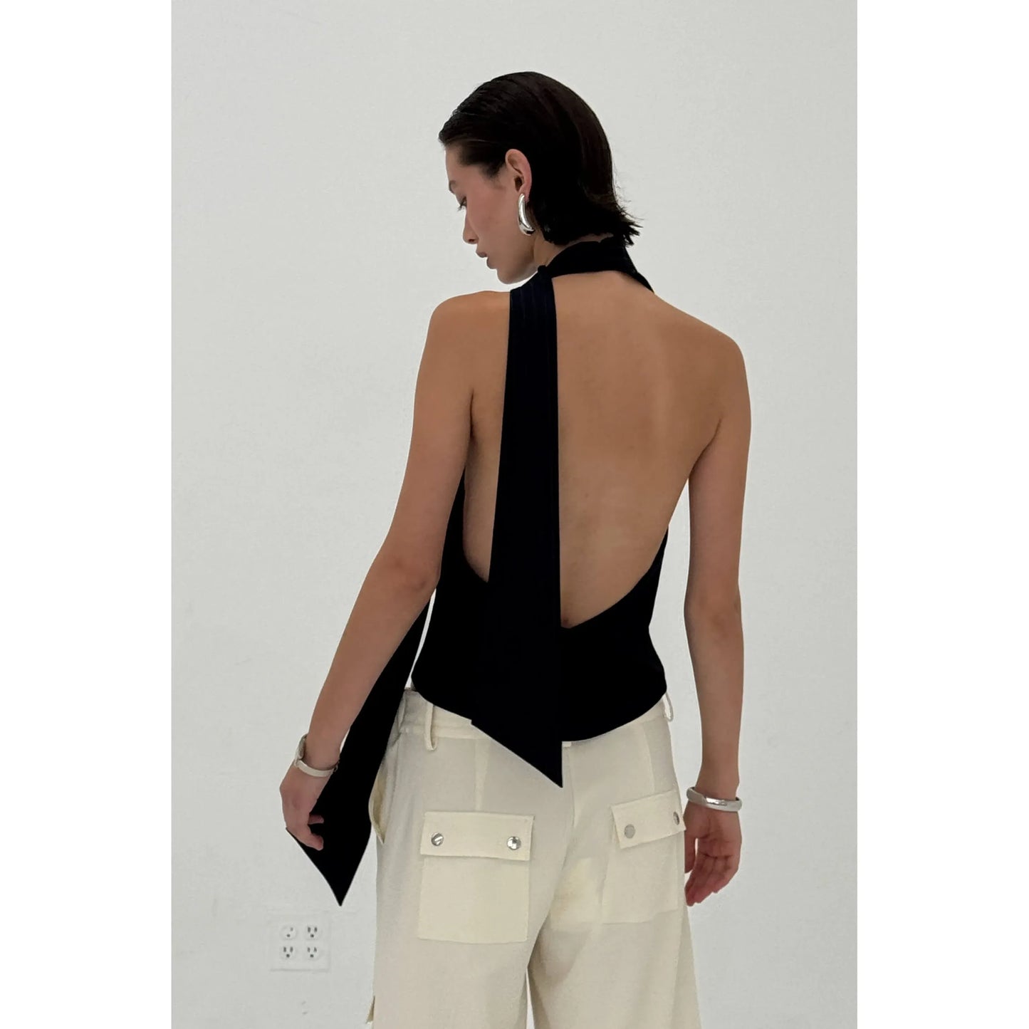 Chad Tie-Neck Halter Top