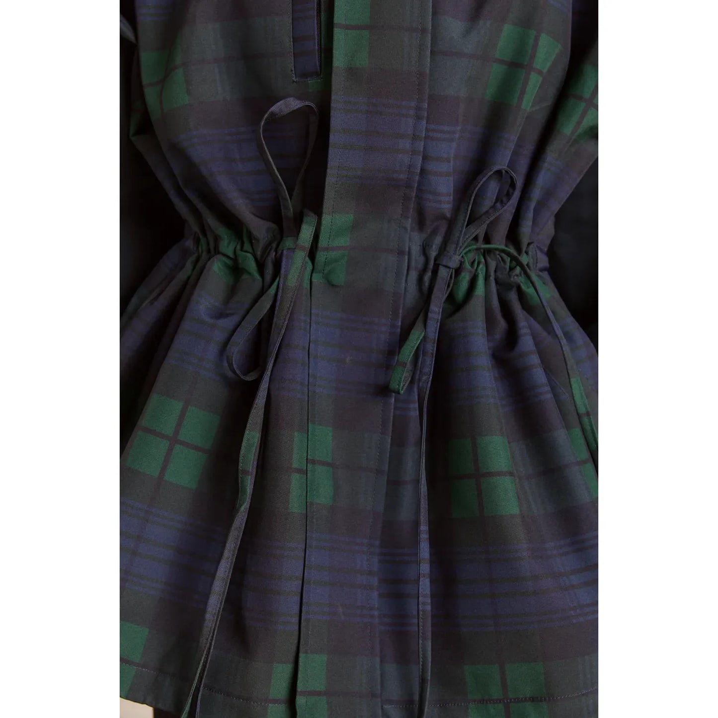 Liu Shower Proof Raincoat - Navy Check