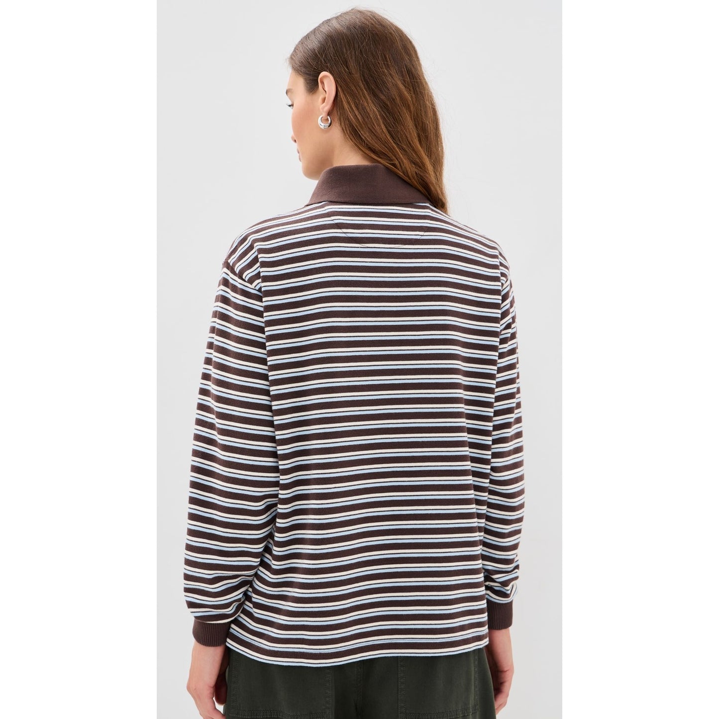Remie Rugby - Choc/Blue Stripe