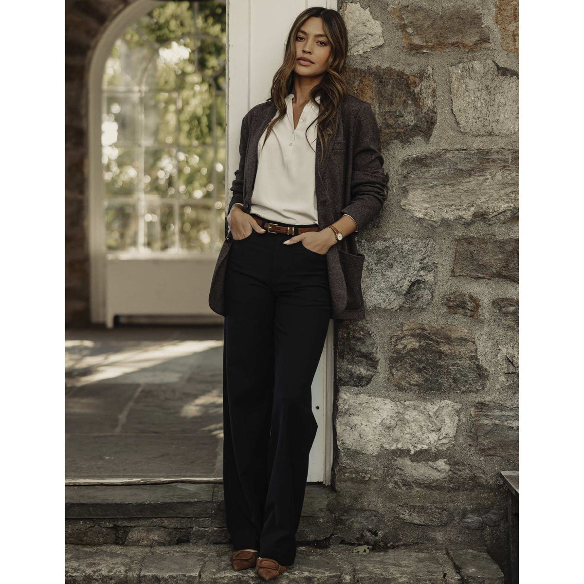Comfort Terry Wide Leg Pant