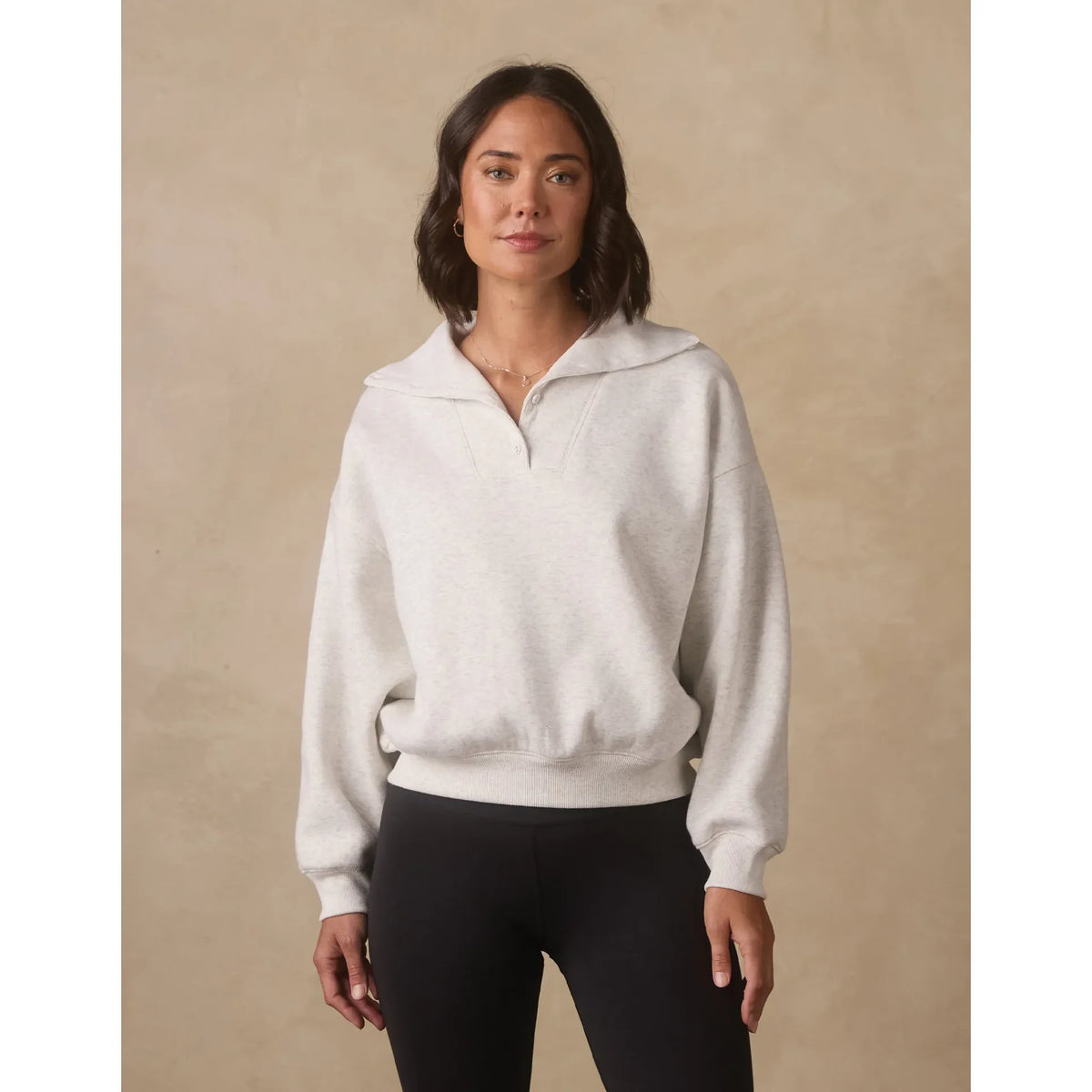 Normal Fleece Buttoned Popover