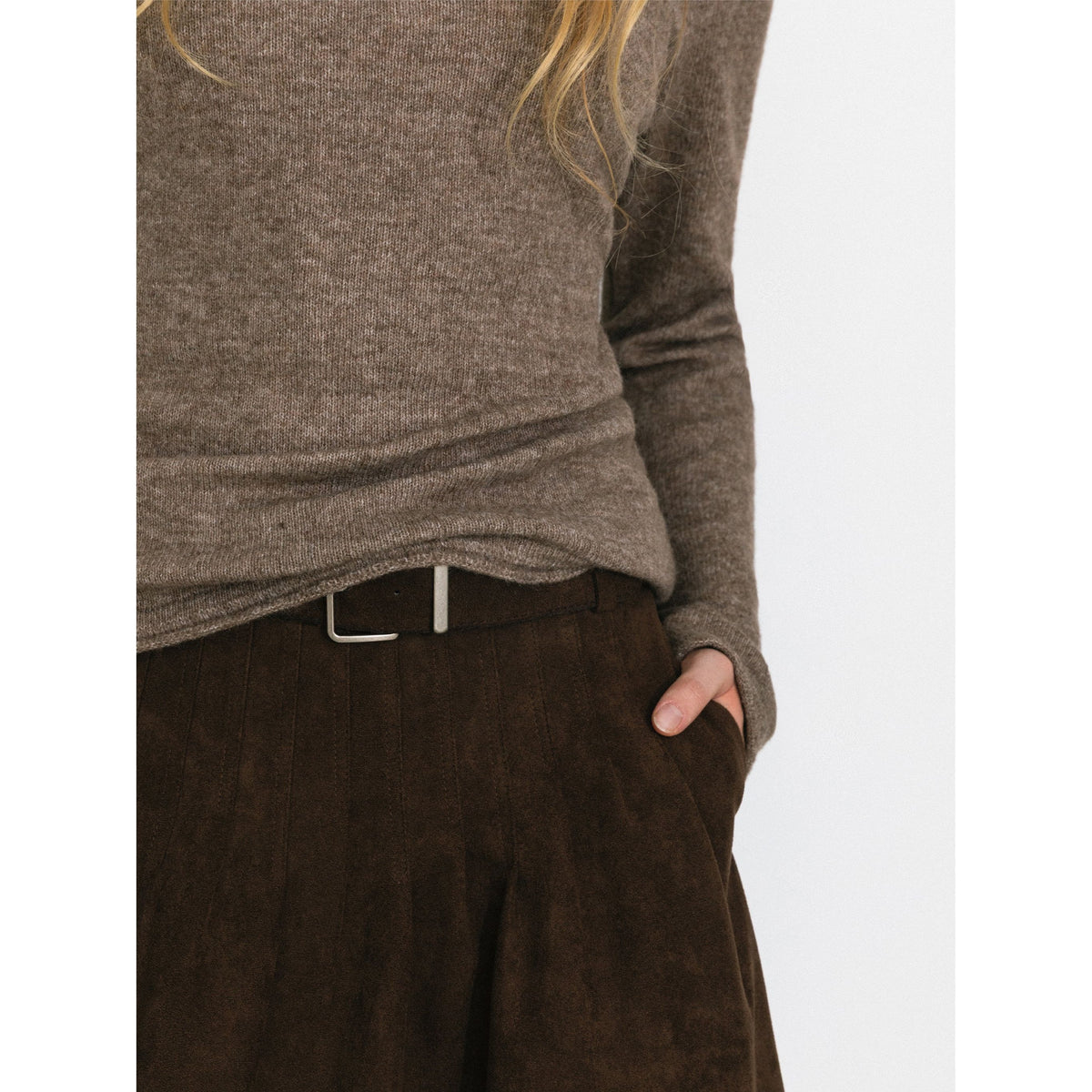 Classic Boat Neck Faux-Layer Top