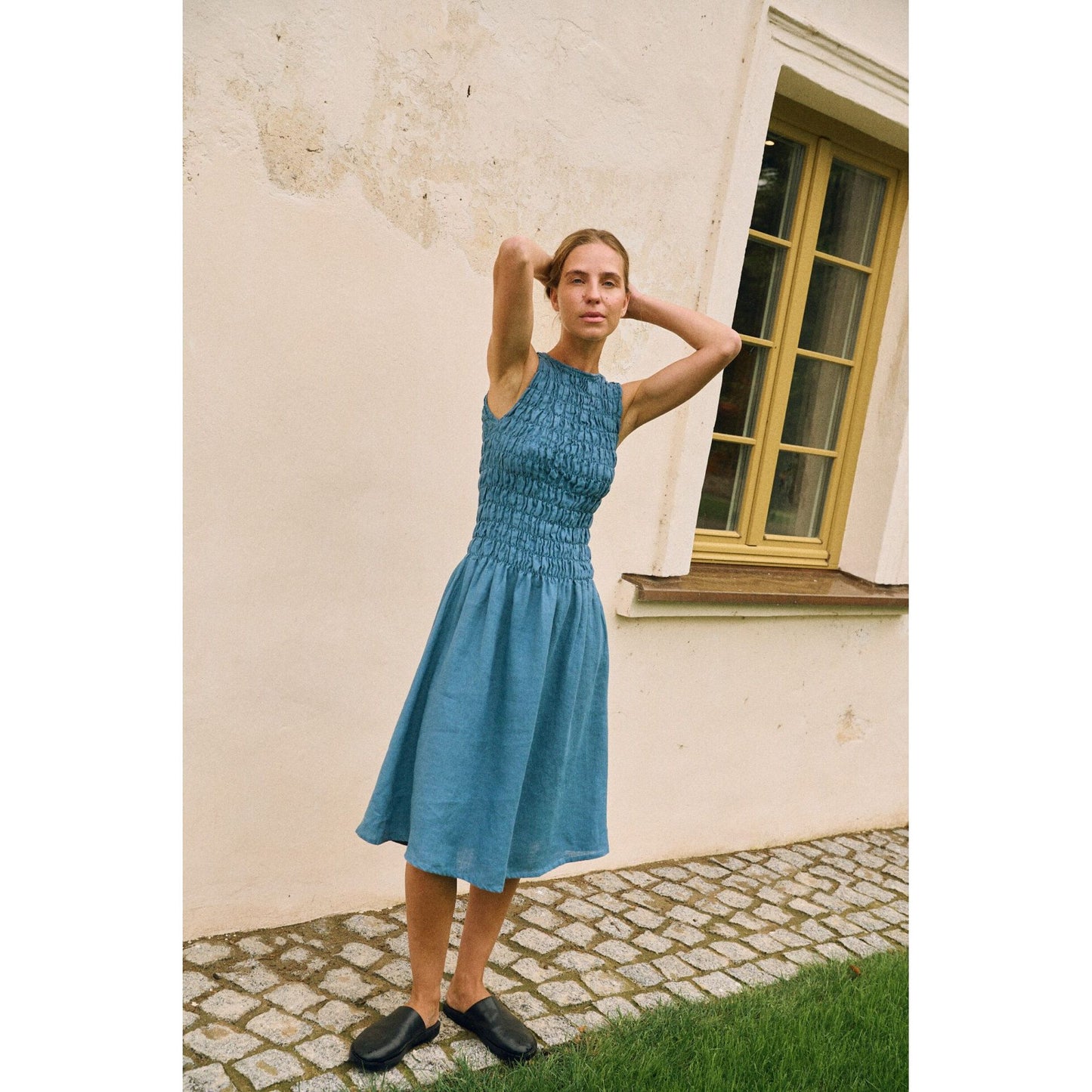 Emilija Midi Linen Dress