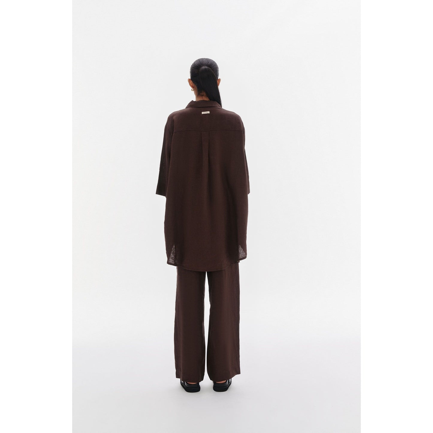 Lounge Linen Longline Shirt