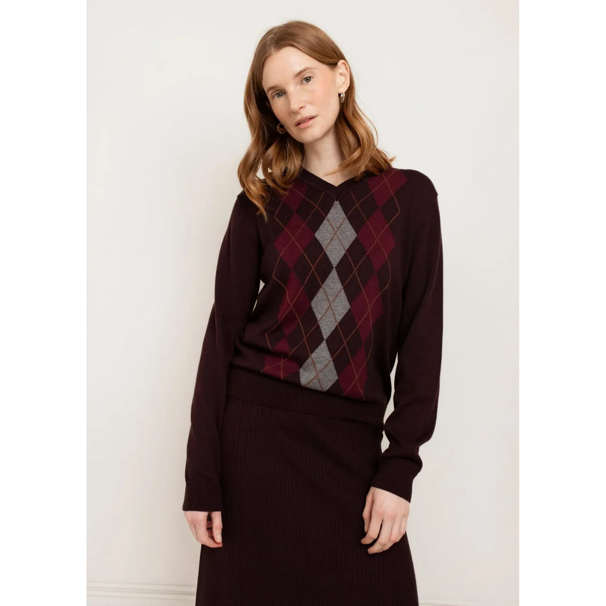 Felicia Argyle V Neck