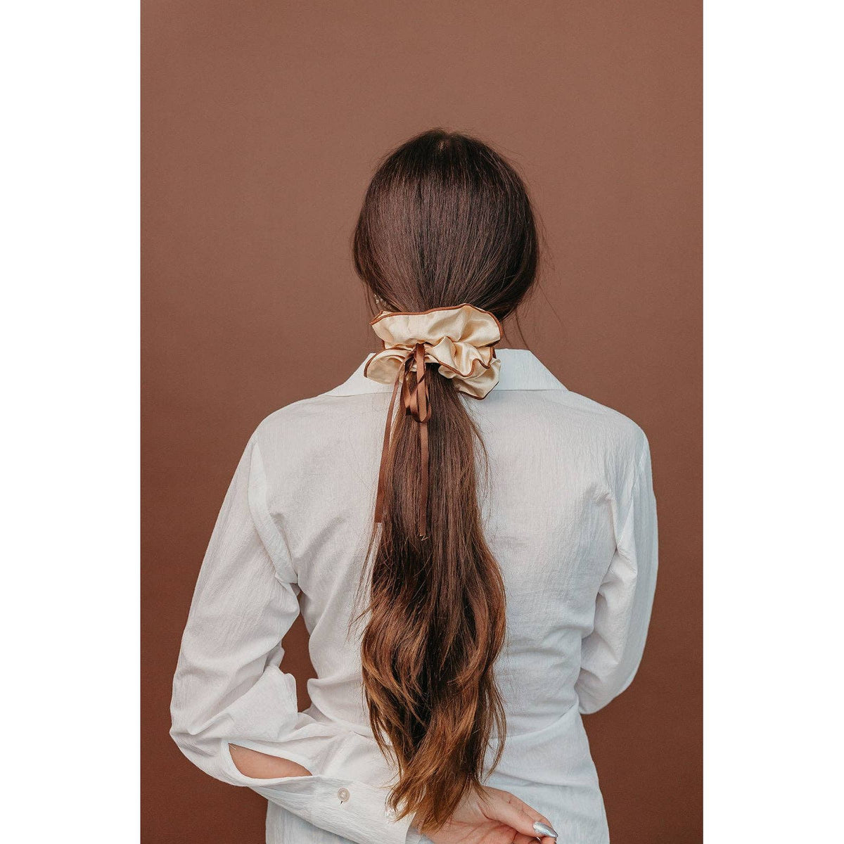KAXI Cream Scrunchie