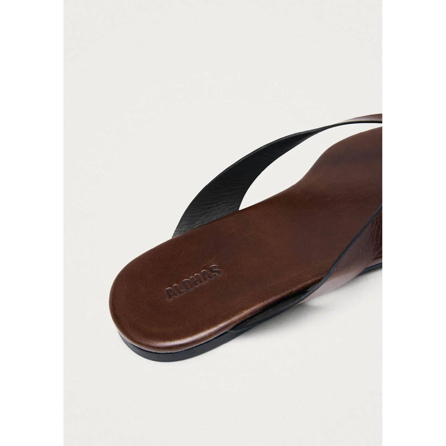 Ola Rift Brown Leather Sandals
