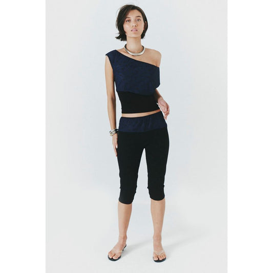 Slung Bodice Polka Dot Top