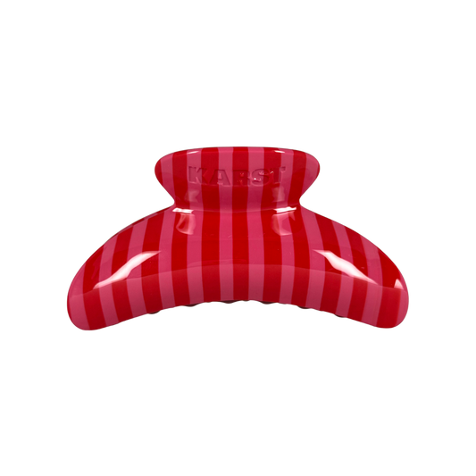 SuperClip Hair Claw — Candy Cane Stripe