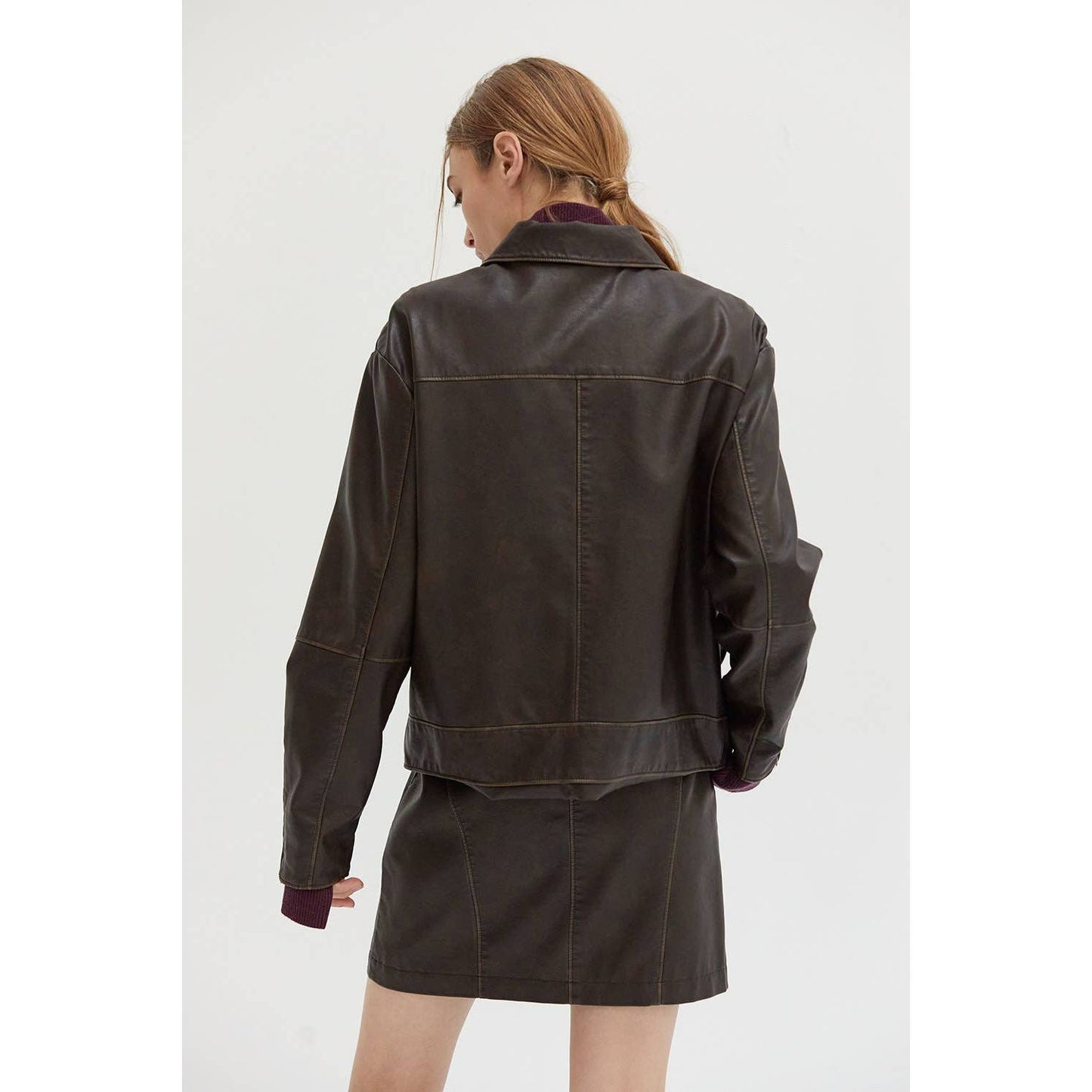 Ruby Vegan Leather Jacket