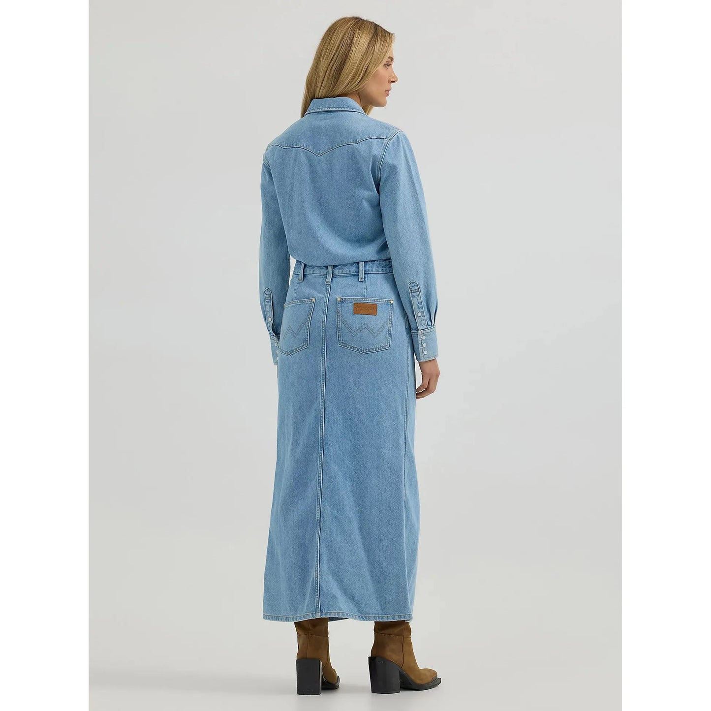 Womens Denim Maxi Dress