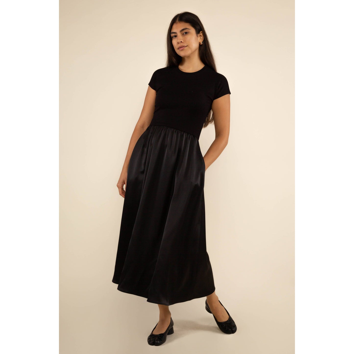 Fanny Contrast Midi Dress