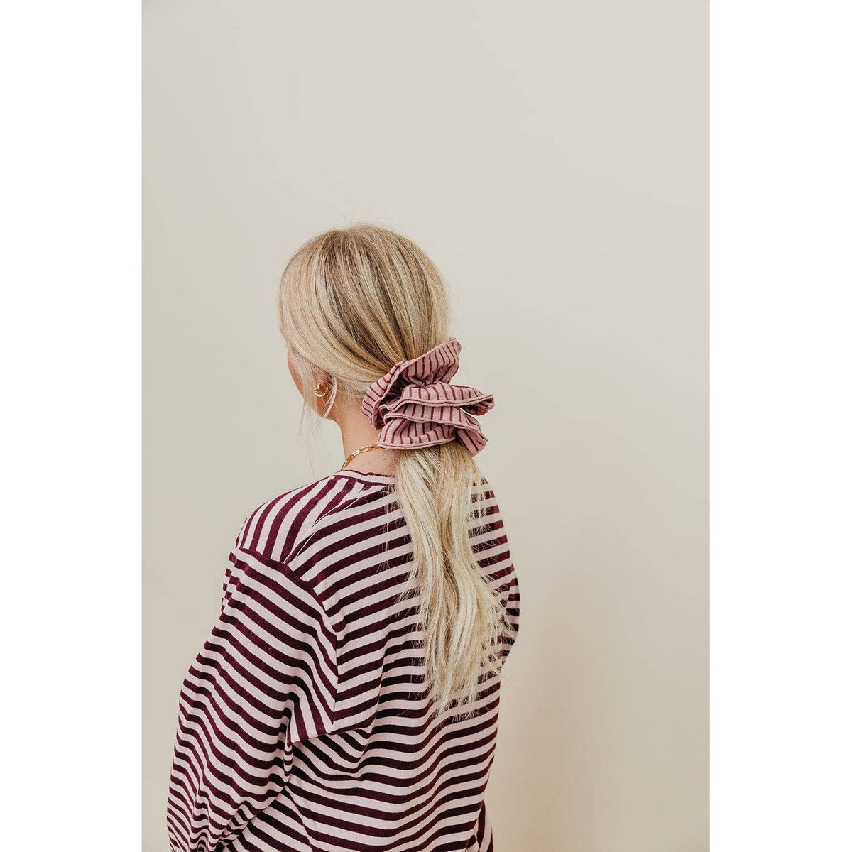 STRIPED CORSET SCRUNCHIE