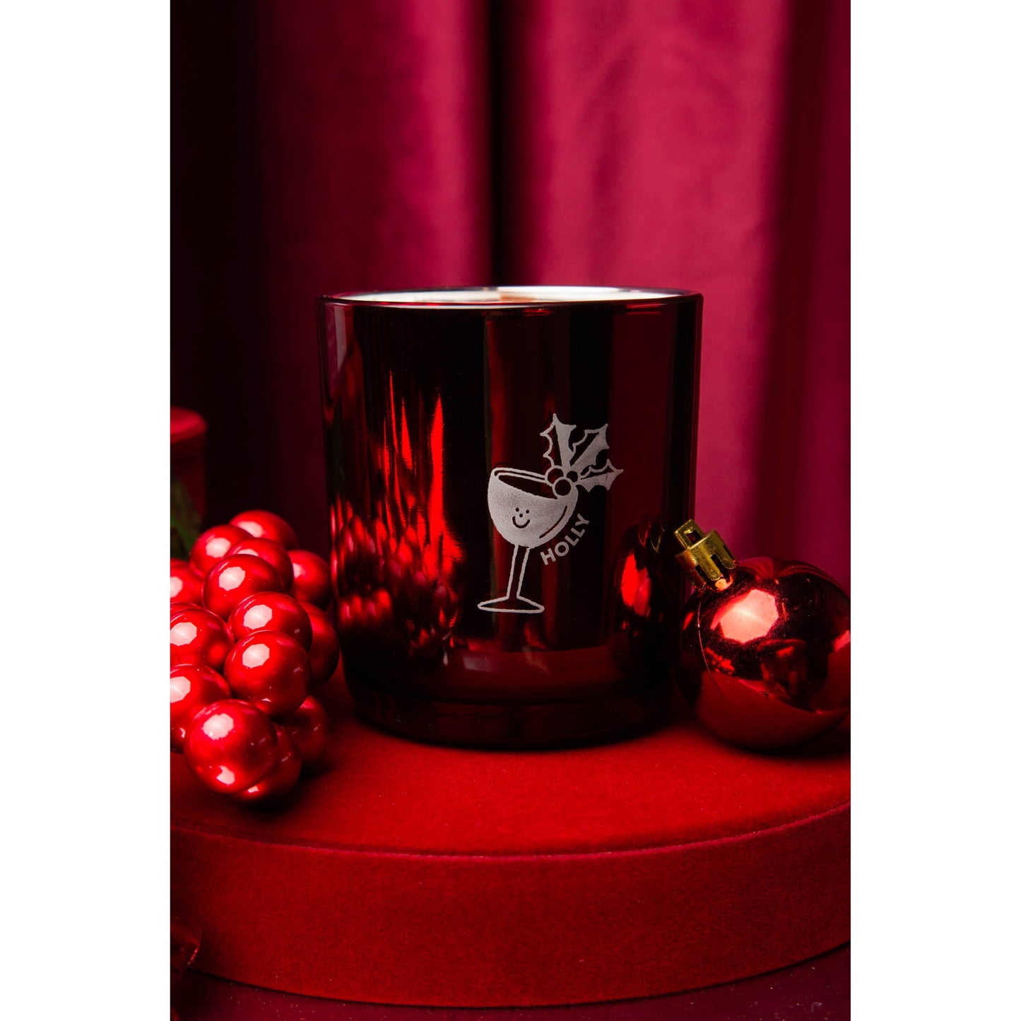 Holly - Cranberry, Clove & Pine Coconut Soy 8oz Candle