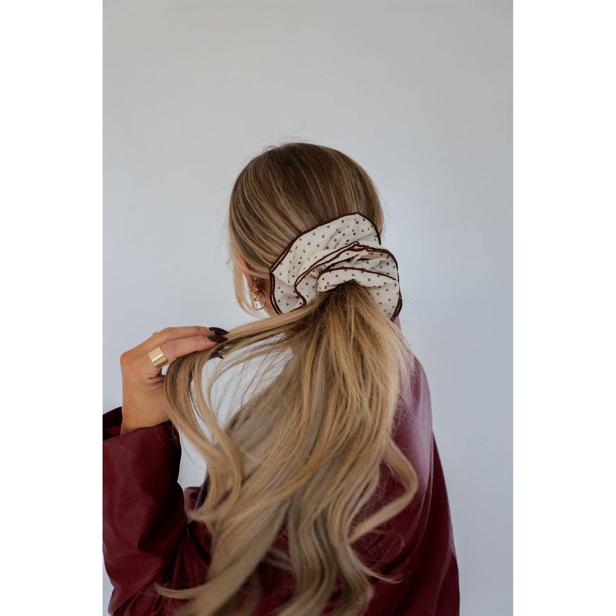 Polka Dot Scrunchie