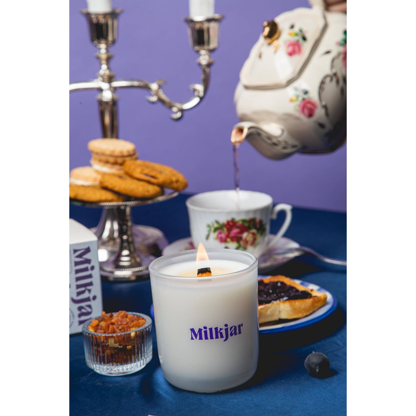 Blueberry Tea - Blueberry, Amber, Vanilla Coconut Soy Candle