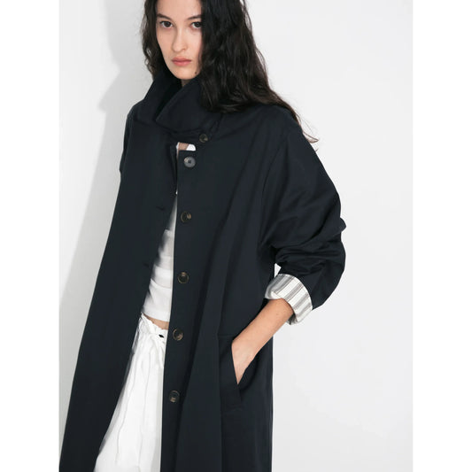 Macintosh Trench Coat with Striped Lining
