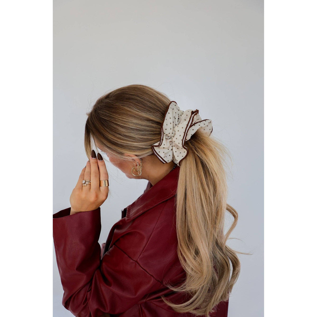 Polka Dot Scrunchie