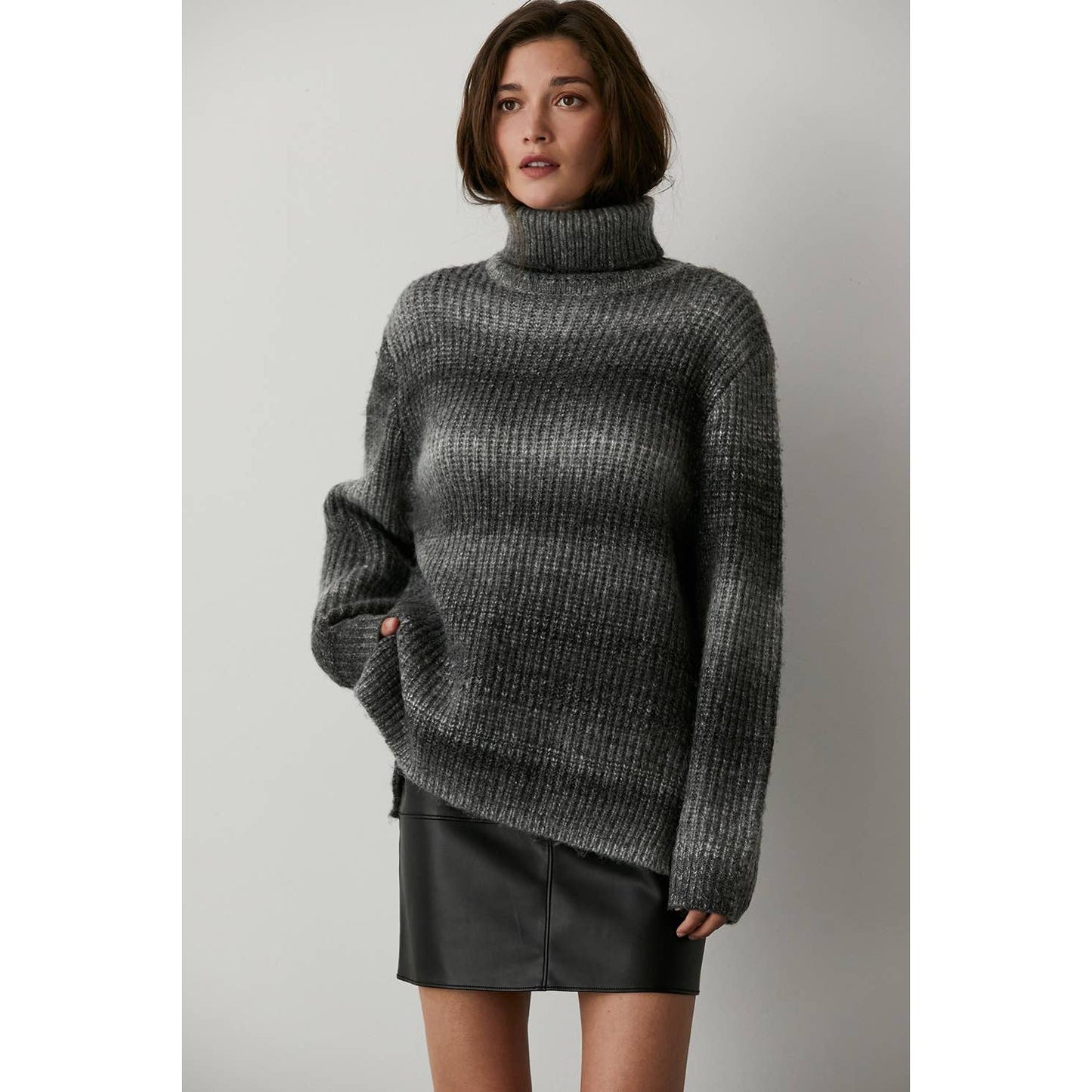 Ariana Wool-Blend Turtleneck Sweater