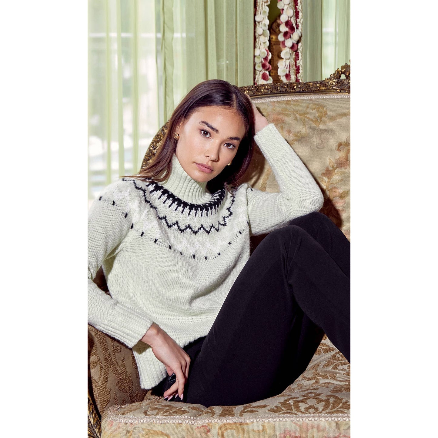 Rita Mock Neck Sweater