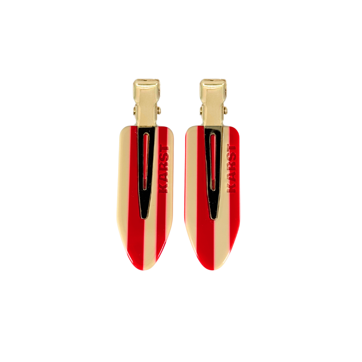 Creaseless Clips (Set of 2) — Peppermint Stripe