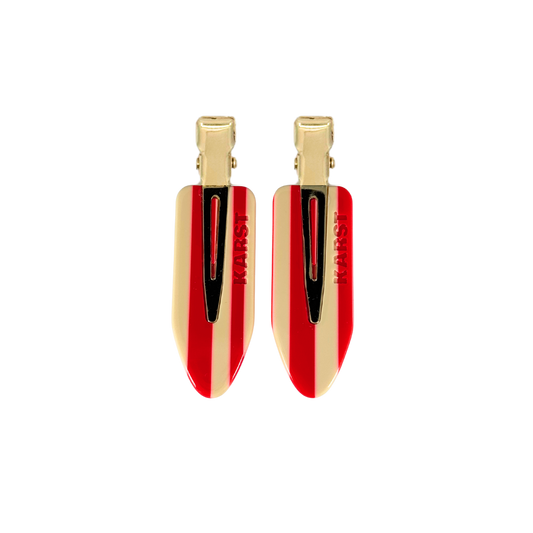 Creaseless Clips (Set of 2) — Peppermint Stripe