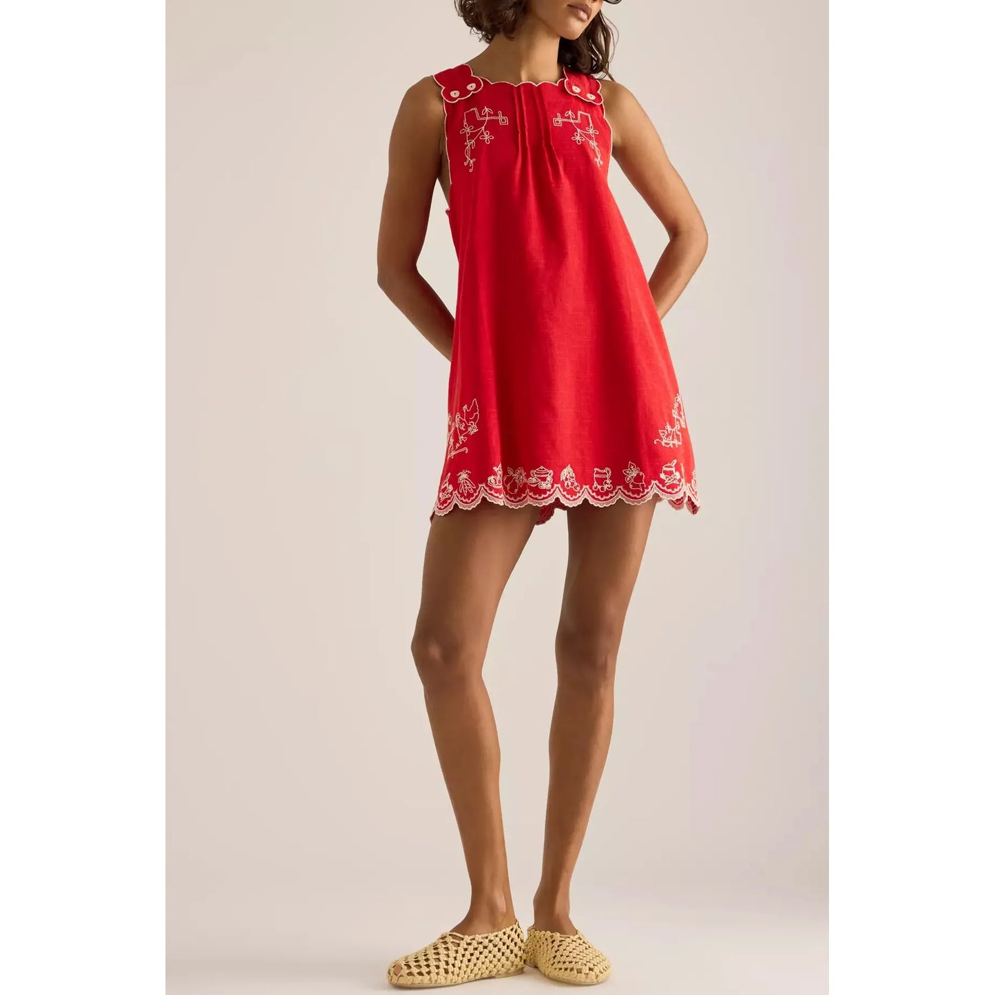 Natalina Pinafore Mini Dress