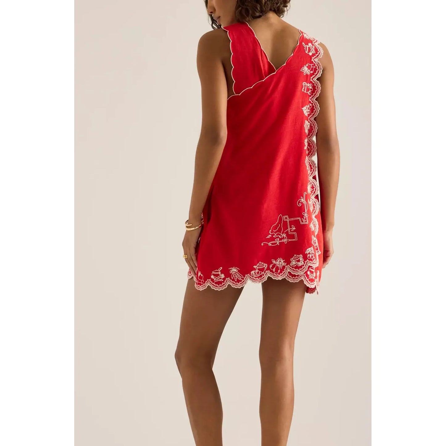 Natalina Pinafore Mini Dress