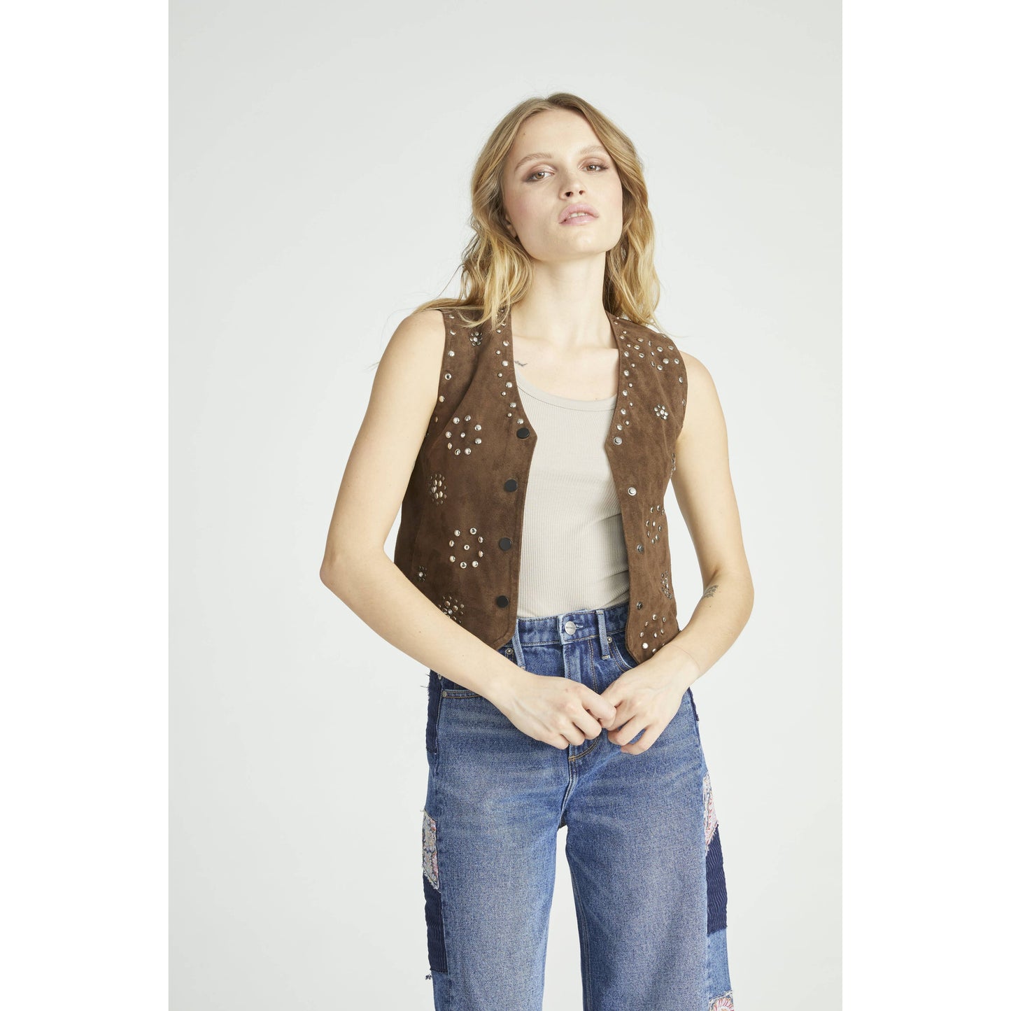 Chocolate Suede Vest