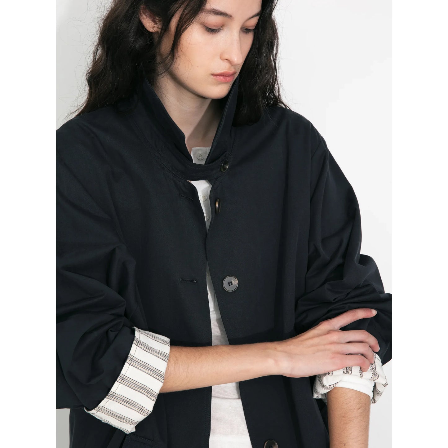 Macintosh Trench Coat with Striped Lining
