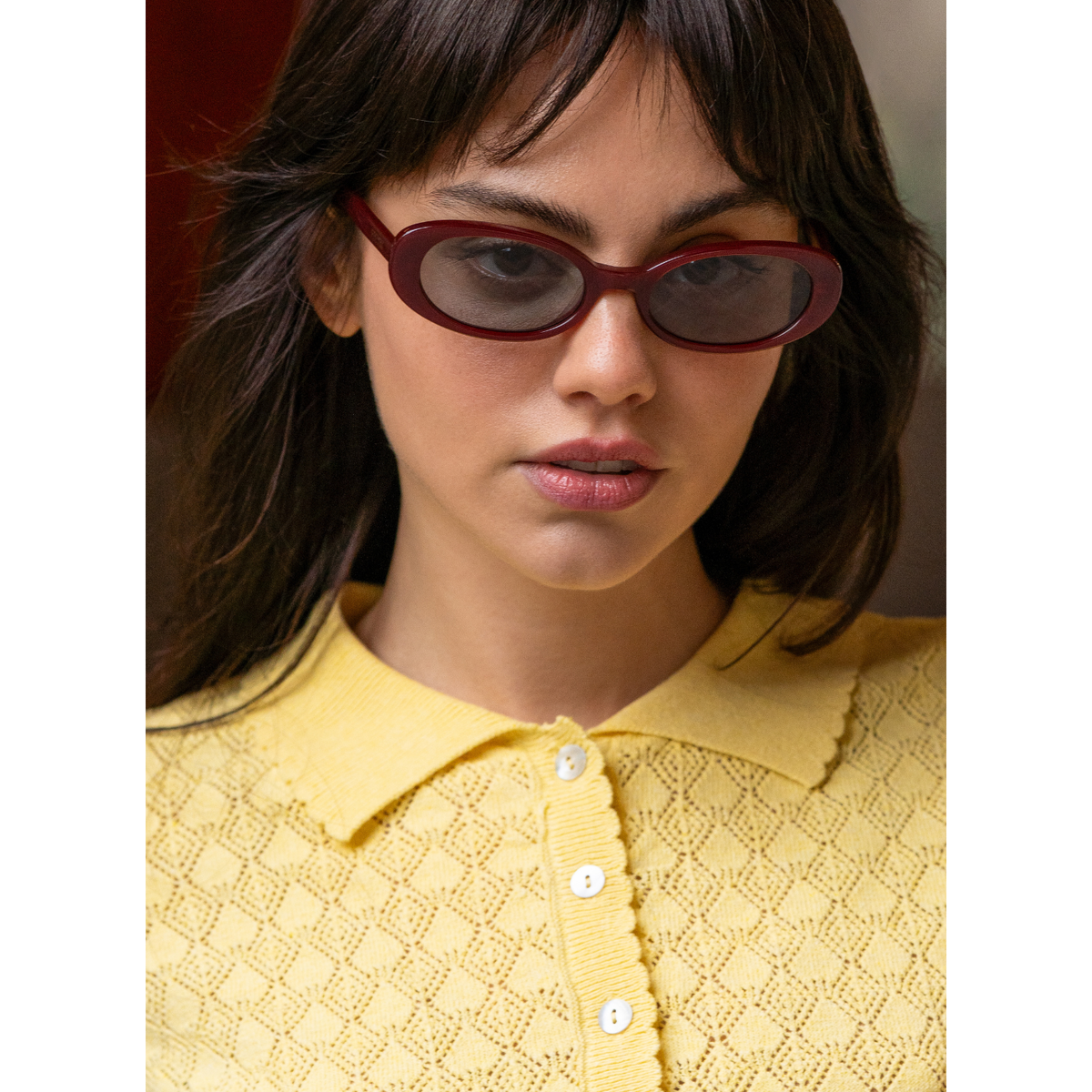 Mimi Acetate Oval Sunglasses