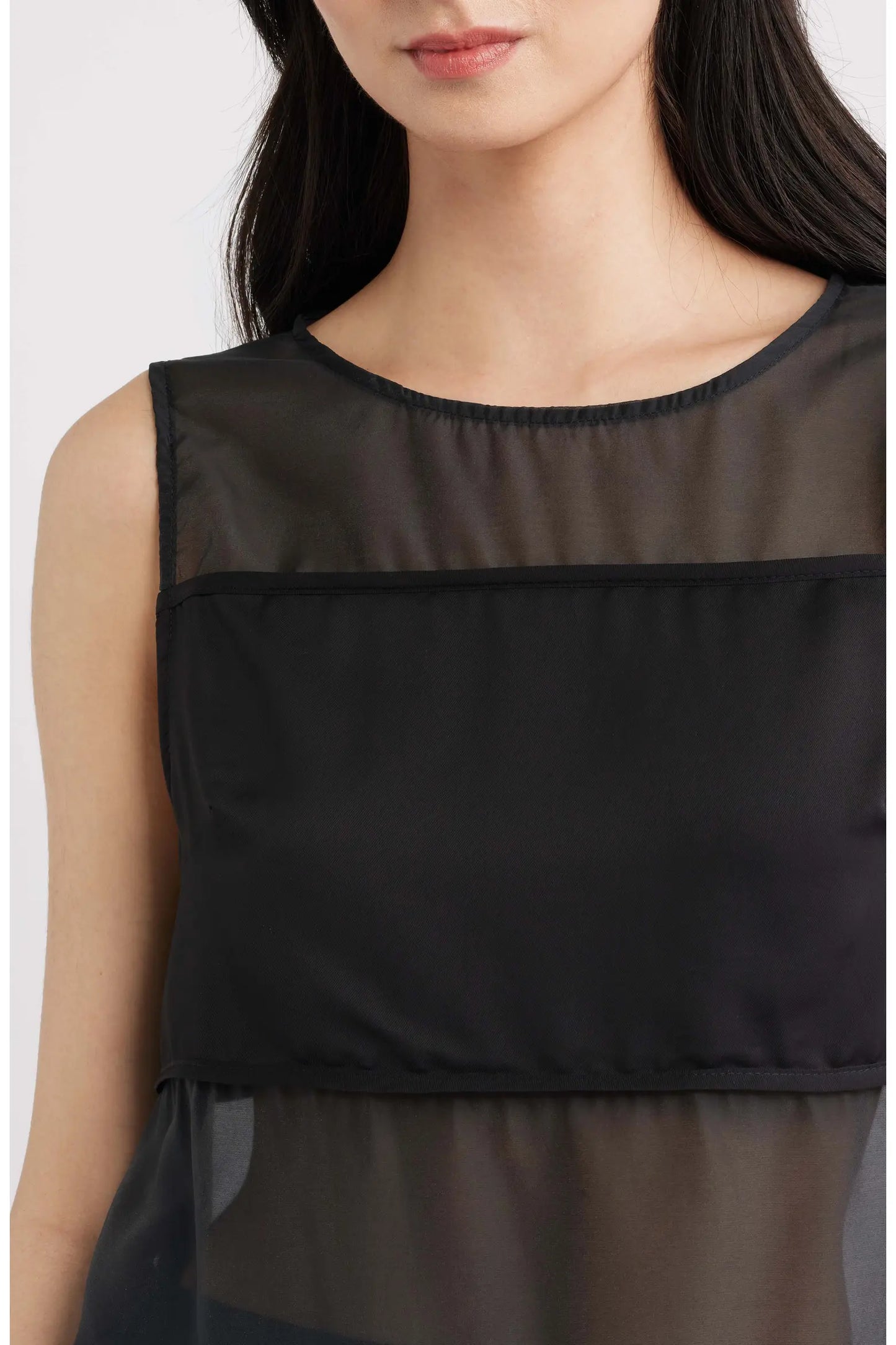 Rene Semi Sheer Panel Tank