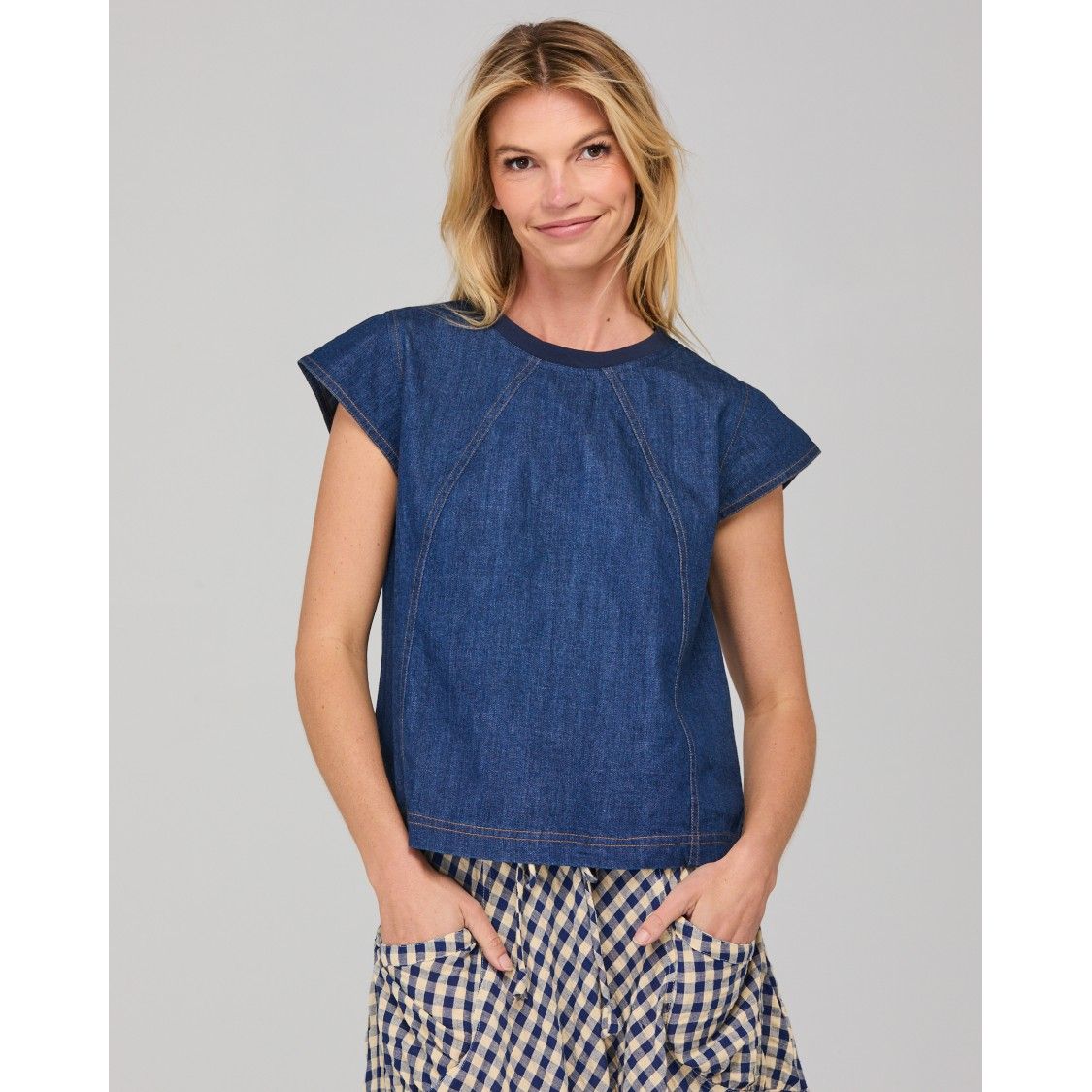 Leaf Top Dark Denim