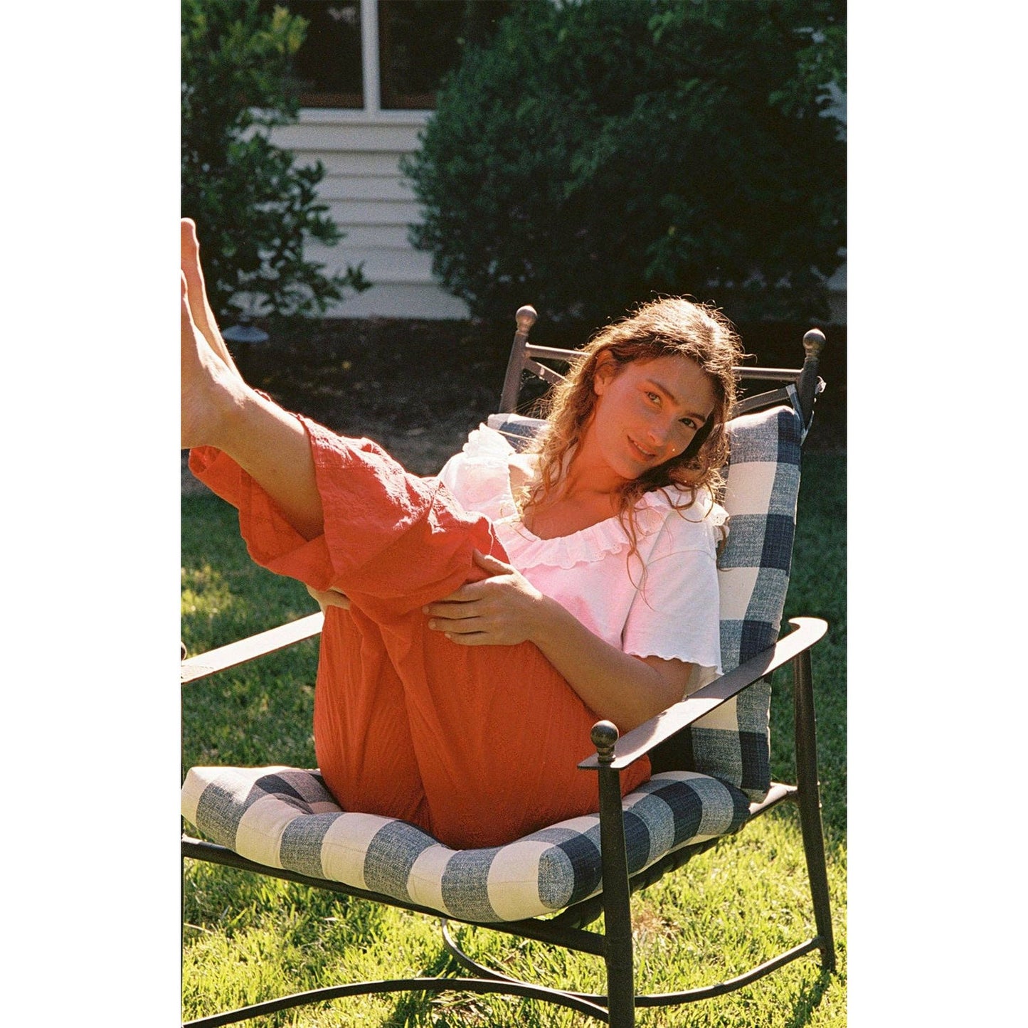 Embroidered Eyelet Pant