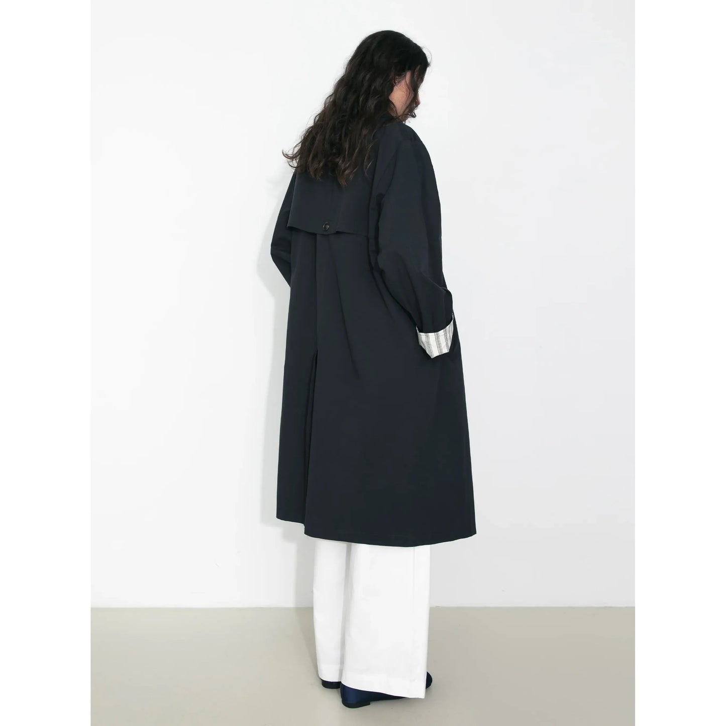 Macintosh Trench Coat with Striped Lining