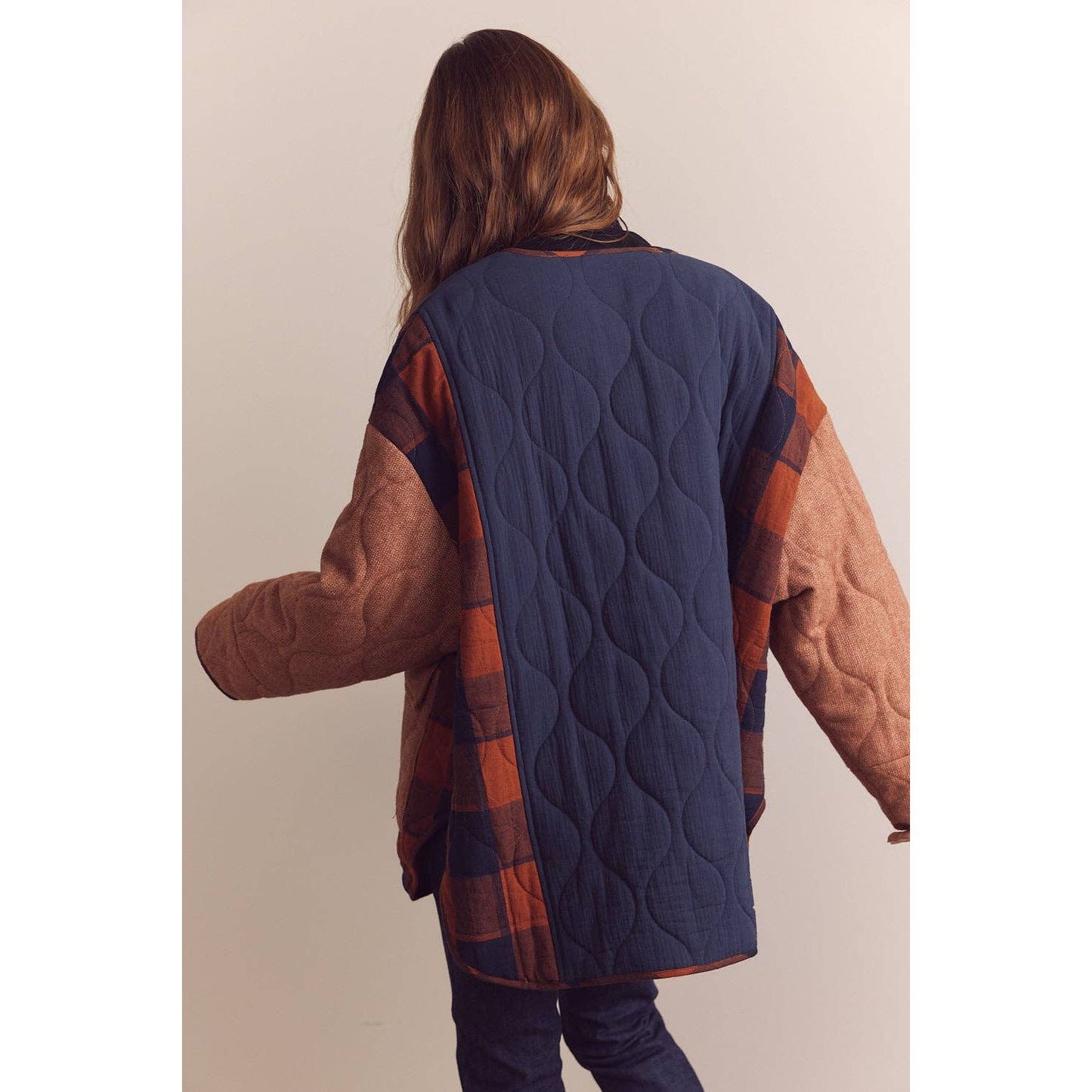 Reversible patched quilt Jacket