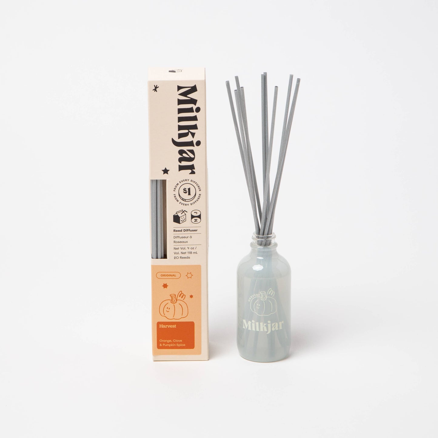 Harvest - Orange, Clove & Pumpkin Spice 4oz Reed Diffuser