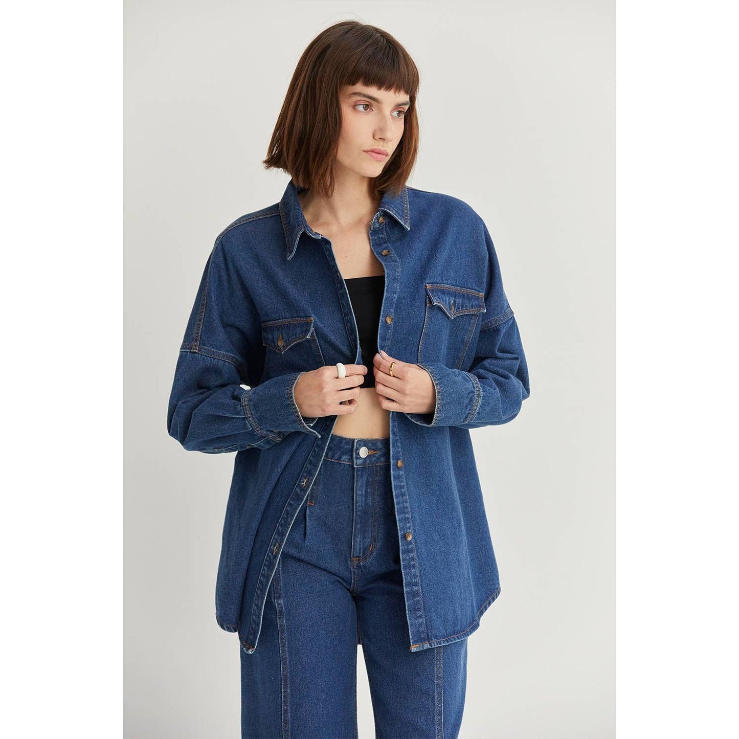 Gianna Denim Button Up Shirt