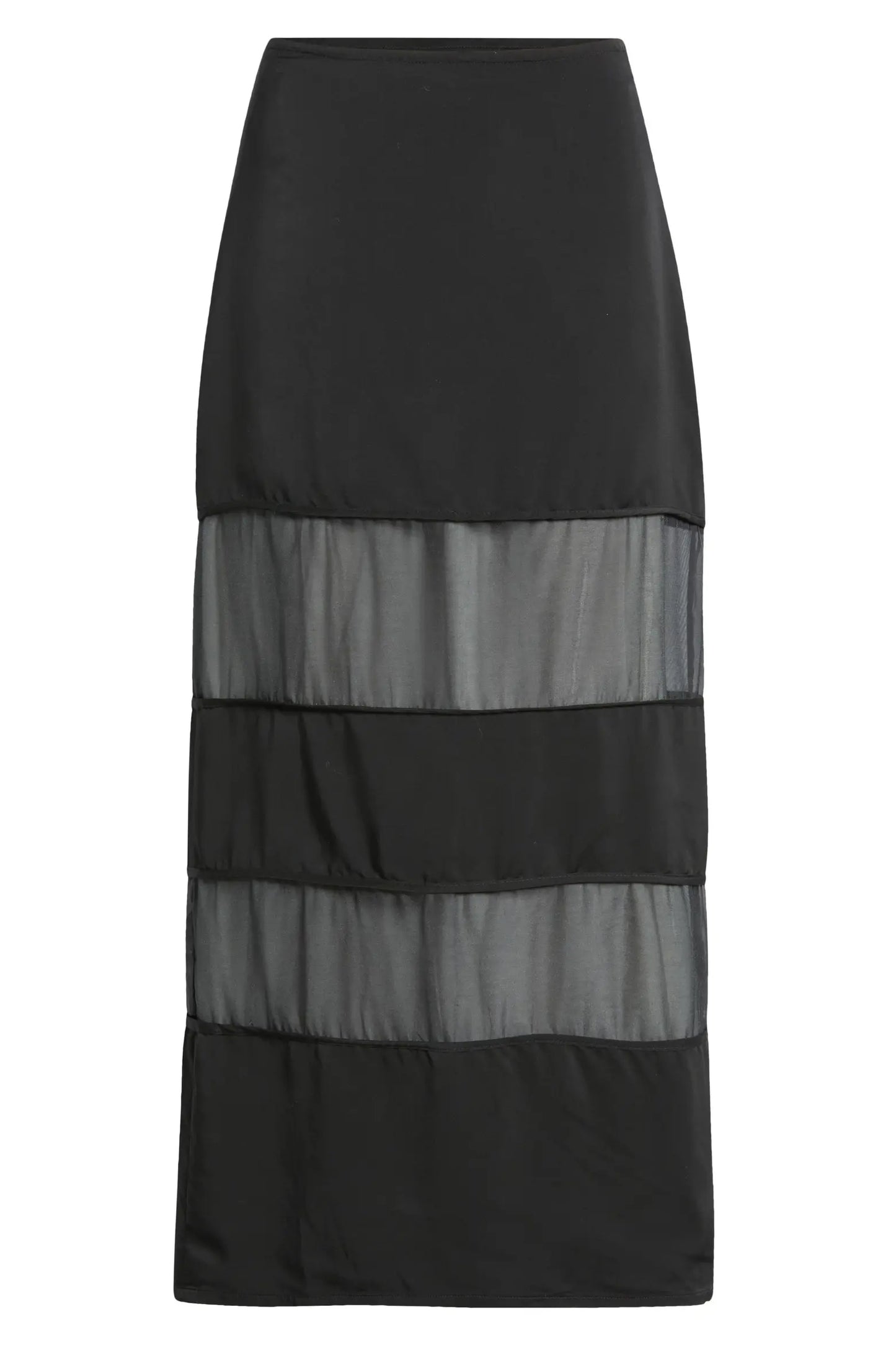 Rene Semi Sheer Panel Skirt