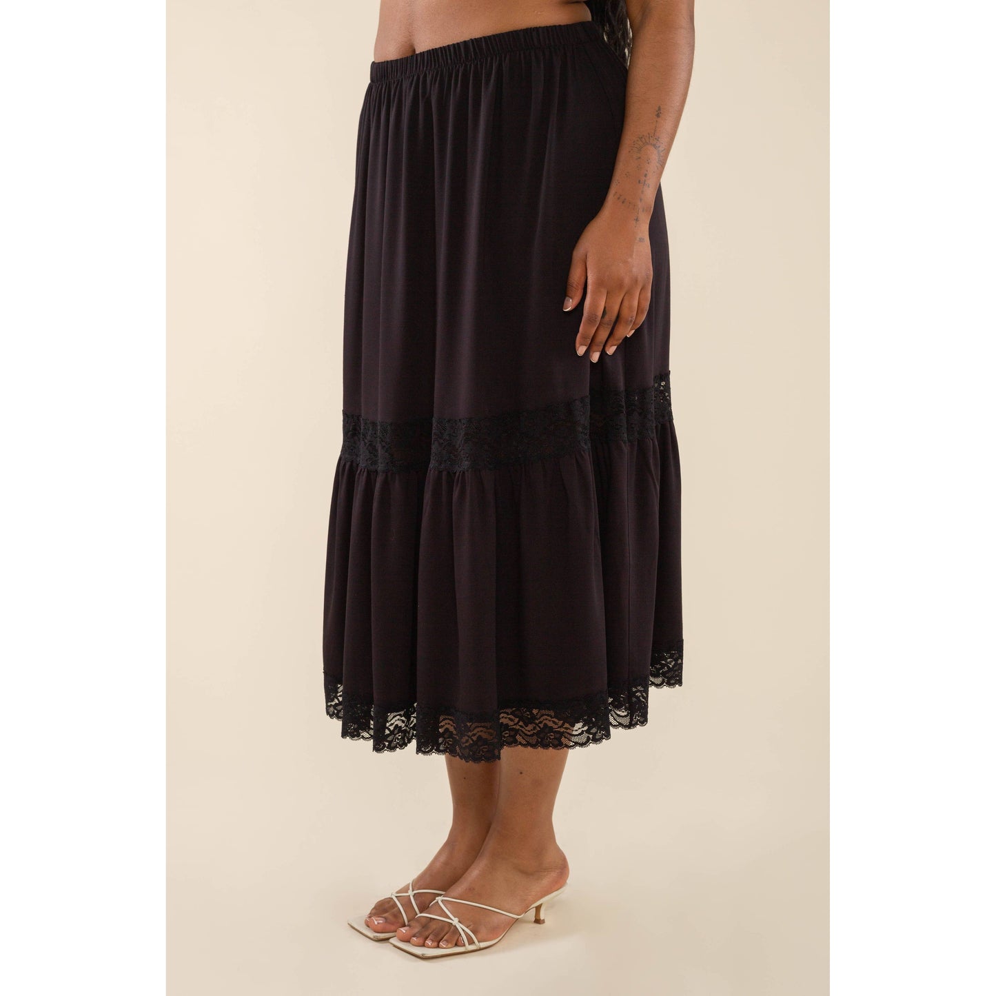 Arden Lace Midi Skirt