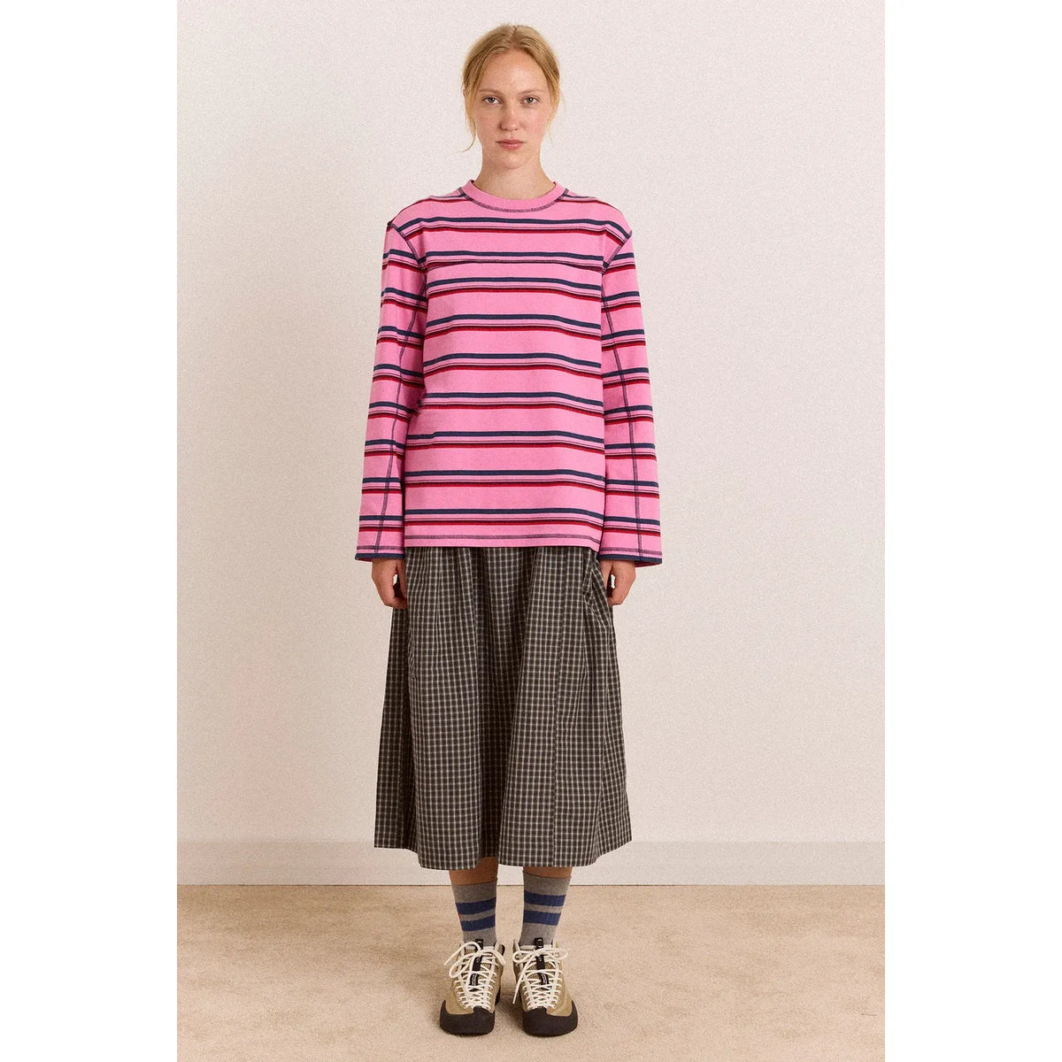 Samara Tee - Pink Stripe