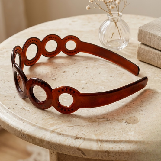 French Circle Wide 1.75" Tortoise Shell Headband