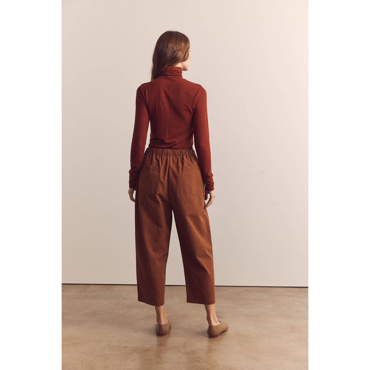 Pleated Drawstring Pants