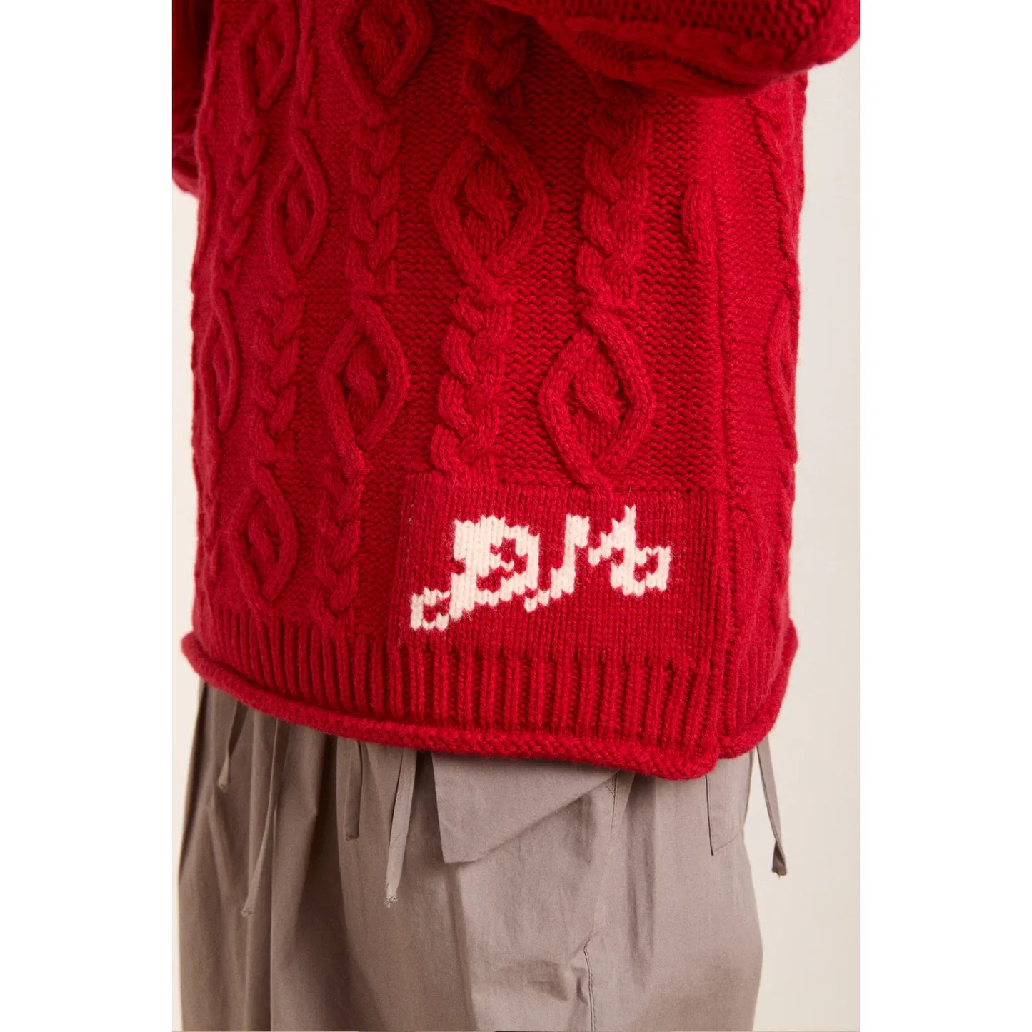 Ffion Cable Stitch Wool Jumper