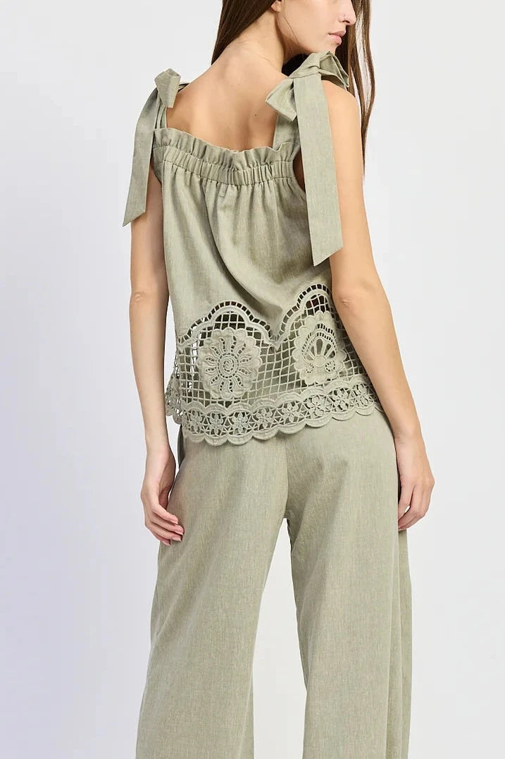Adele Embroidered Top