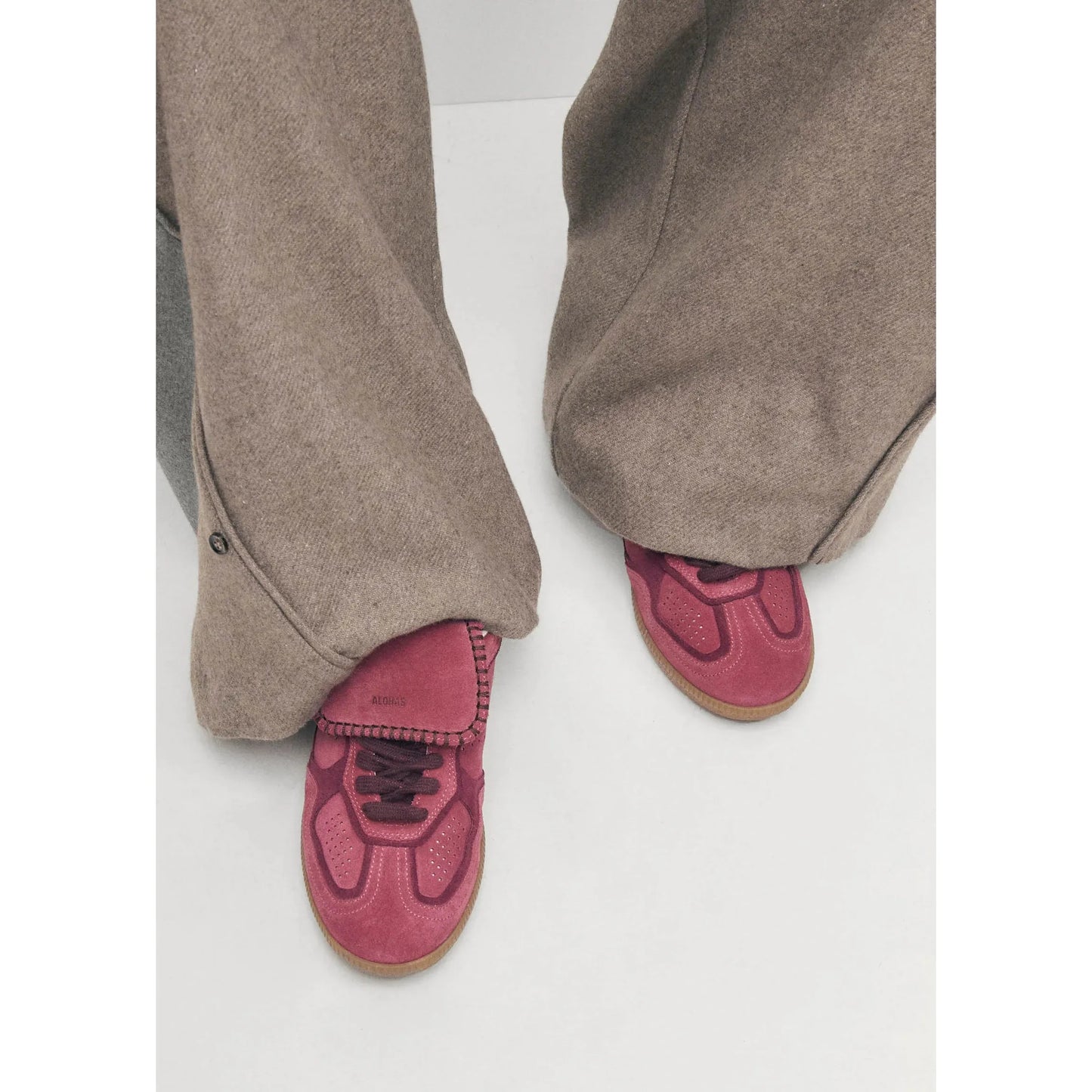 Tb.490 Club Suede Raspberry Leather Sneakers