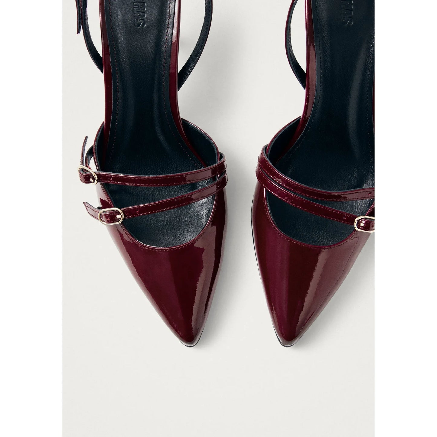 Joelle Burgundy Patent Leather Pumps